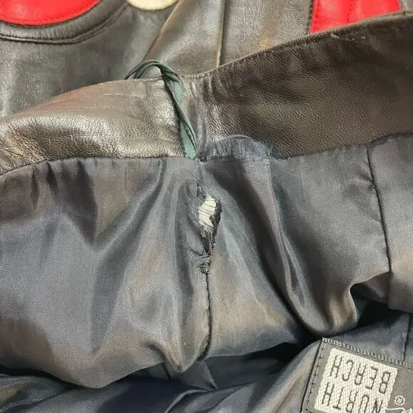 Michael Hoban North Beach Vintage Genuine Leather True Love Rose Skirt Size 1/2 - Picture 8 of 12